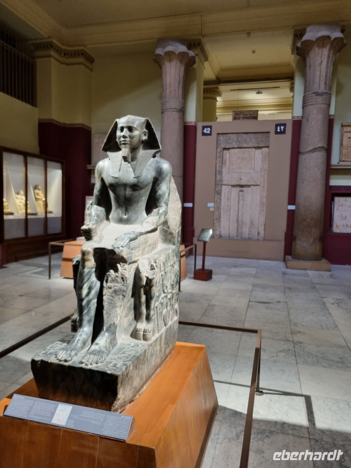 Kairo - Ägyptisches Nationalmuseum (Statue von König Khafre) &ndash; &copy; Katrin Deutschbein (Eberhardt TRAVEL)