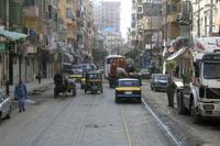 Enge Straße in Alexandria
