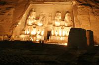 Lichtshow in Abu Simbel