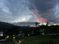 Oudtshoorn: Sonnenuntergang Swartberg Manor &ndash; &copy; Anne Fohlert (Eberhardt TRAVEL)