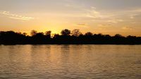 127 Sonnenuntergang am Okavango