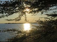 Pirschfahrt in der Sowa Pfanne - Sonnenuntergang &ndash; &copy; Annette Weise (Eberhardt TRAVEL)