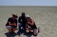 Etosha-Nationalpark - Konny, James und Annett &ndash; &copy; Annett Müller (Eberhardt TRAVEL)