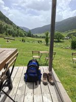 Ende der 1. Wanderung an einer Baude