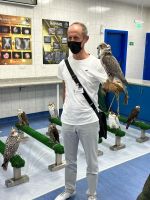 Abu Dhabi - Besuch der Falkenklinik - RL mit Falke &ndash; &copy; Jens Petzoldt (Eberhardt TRAVEL)