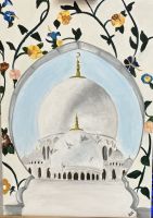 Abu Dhabi, Scheich-Zayid-Moschee - Gemälde &ndash; &copy; Sabine C. Seifert (Eberhardt TRAVEL)