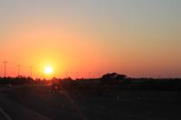 IMG_3576_Sonnenuntergang auf der Fahrt nach Dubai &ndash; &copy; Alice Teipelke (Eberhardt TRAVEL)
