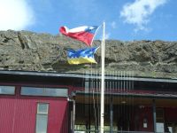 chilenische und patagonische Flagge &ndash; &copy; Sylvia Sann (Eberhardt TRAVEL)