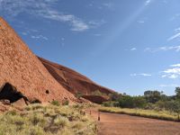 380. Spaziergang am Uluru, Outback, Australien