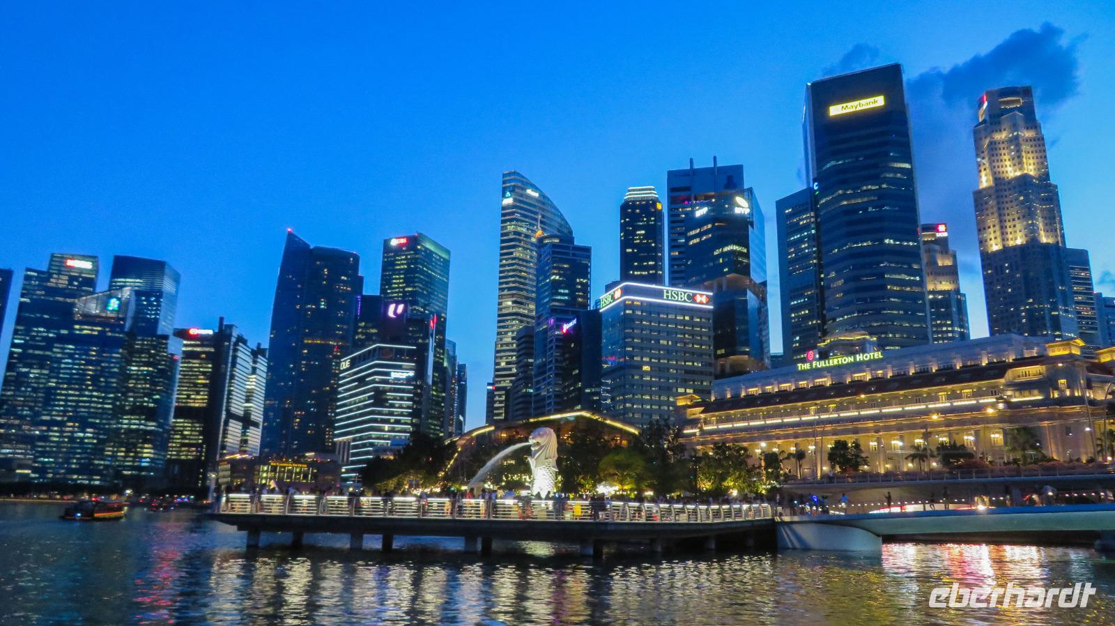 Singapur bei Nacht &ndash; &copy; Anna Stiebing (Eberhardt TRAVEL)