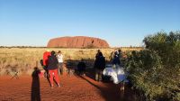 Rundreise Australien - Sonnenuntergang am Uluru im Outback &ndash; &copy; Franziska Bergmann (Eberhardt TRAVEL)