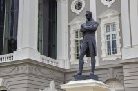 030 – Singapur, Thomas Stamford Raffles in Schwarz &ndash; &copy; Vivien Fiedler (Eberhardt TRAVEL)