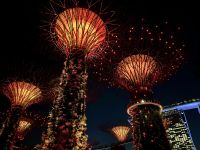 2. Reisetag – Ankunft in Singapur – Lichtershow „Garden Rhapsody“ in den Gardens by the Bay &ndash; &copy; Andreas Wolfsteller (Eberhardt TRAVEL)