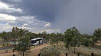 Regenbogen über Alice Springs, Australien