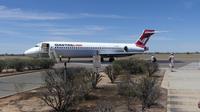 unser Flieger (Boeing 717-200) nach Cairns &ndash; &copy; Frank Nimschowski (Eberhardt TRAVEL)