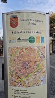 Stele mit Stadtplan Herrmannstadt &ndash; &copy; Frank Schäfer (Eberhardt TRAVEL)