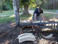 DSCN3954  Holzschindel Herstellung &ndash; &copy; Kerstin Veit (Eberhardt TRAVEL)
