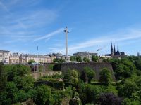 Panorama von der Adolphe-Brücke auf die Stadt, Luxemburg &ndash; &copy; Saskia Pinnow (Eberhardt TRAVEL)