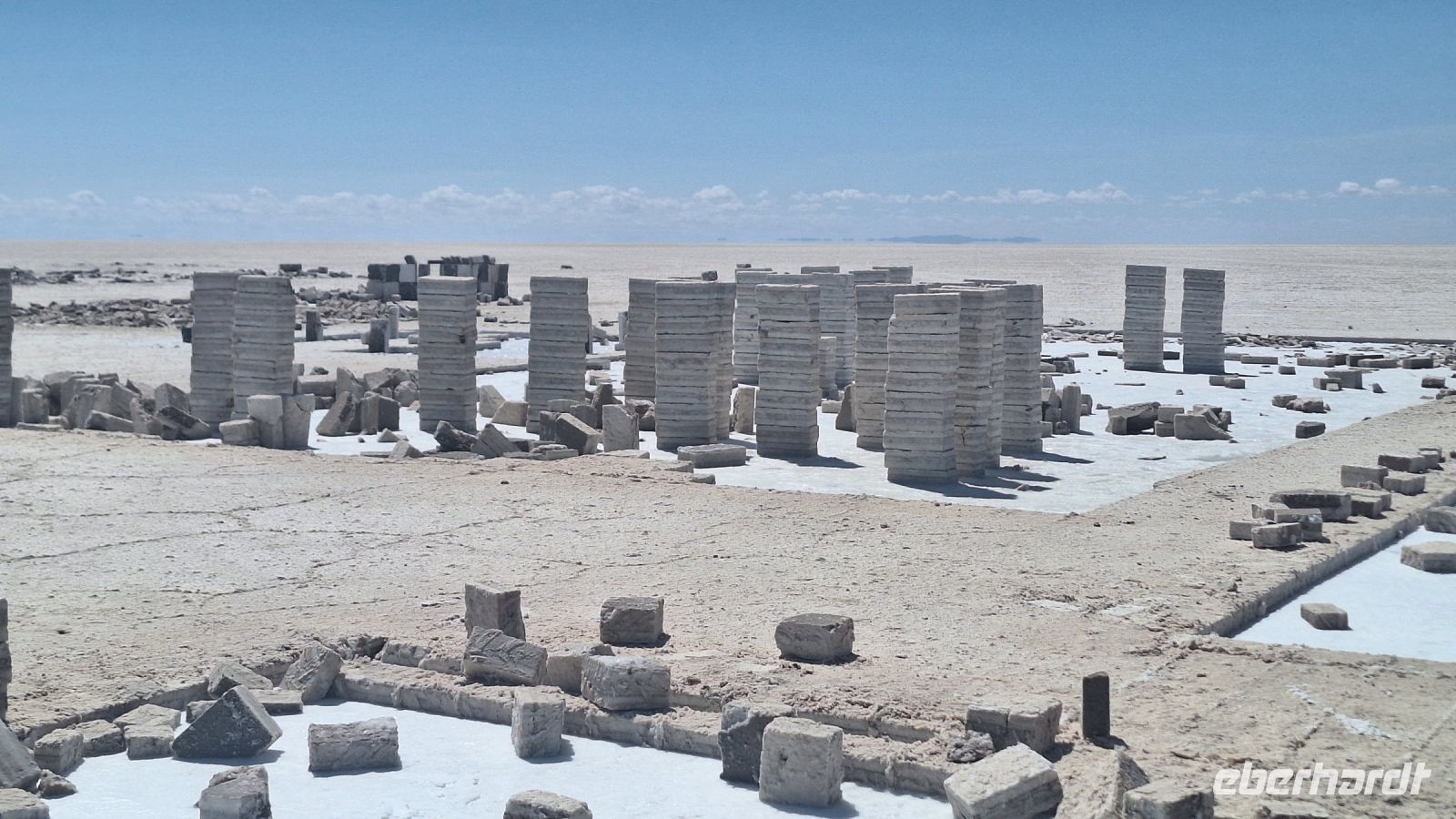 Uyuni Salzsee: Salzabbau &ndash; &copy; Sinah Witzig (Eberhardt TRAVEL)