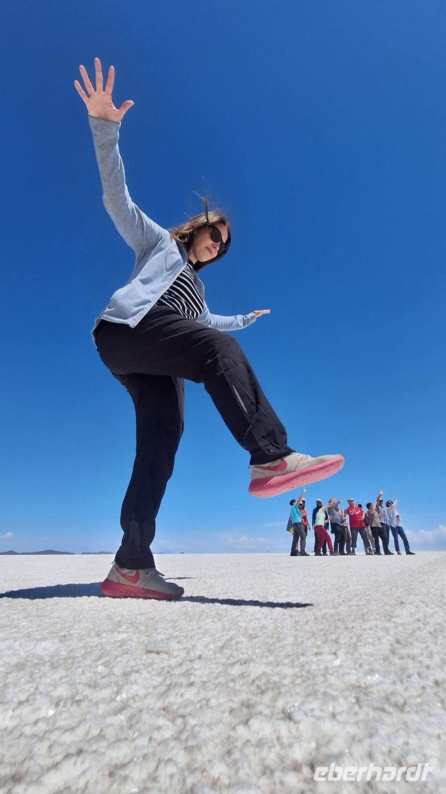 Uyuni Salzsee: Ein bisschen Spaß muss auch sein &ndash; &copy; Sinah Witzig (Eberhardt TRAVEL)