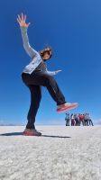 Uyuni Salzsee: Ein bisschen Spaß muss auch sein &ndash; &copy; Sinah Witzig (Eberhardt TRAVEL)