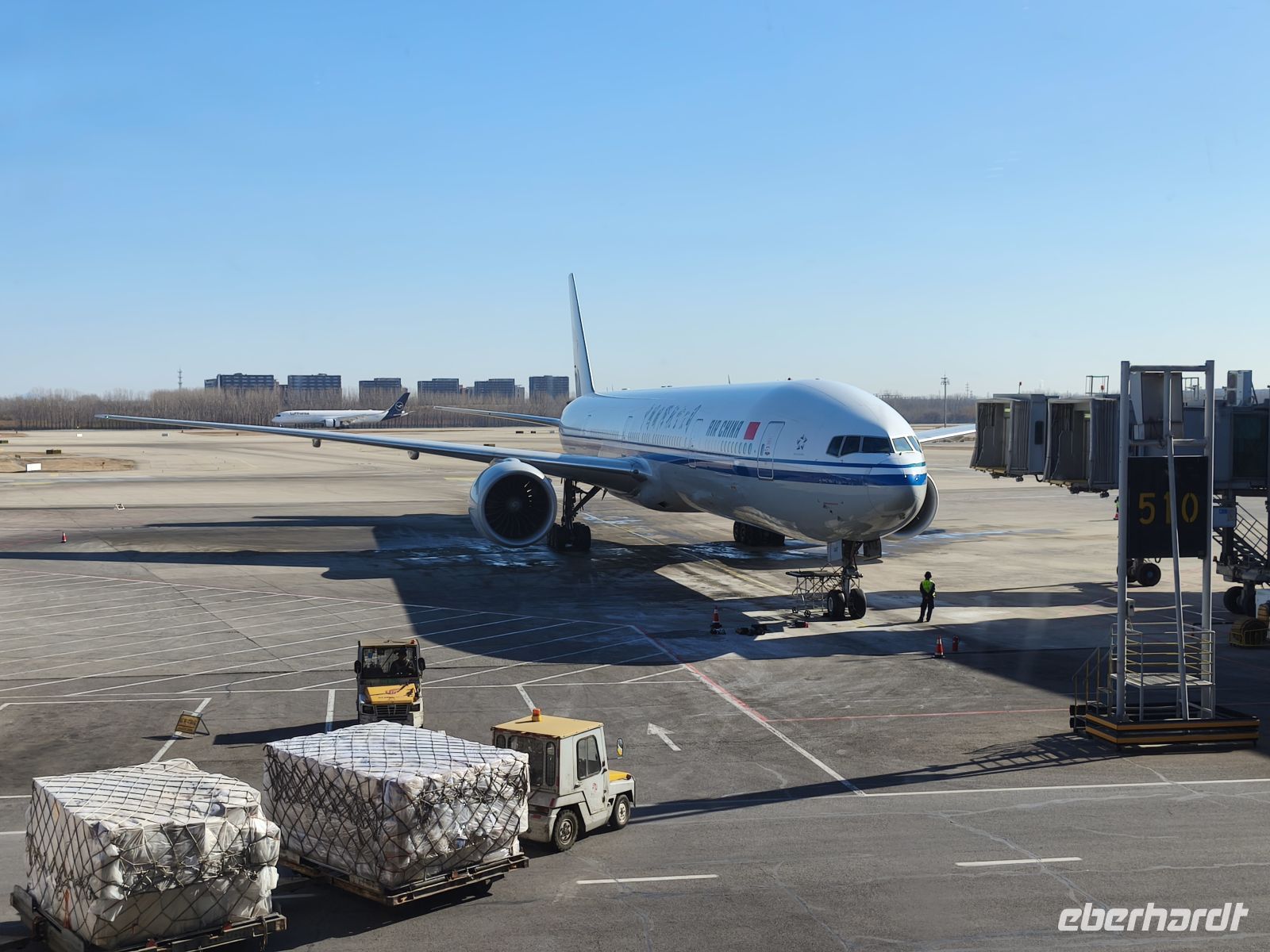 Flug mit Air China nach Frankfurt  &ndash; &copy; Sten Bernhardt (Eberhardt TRAVEL)