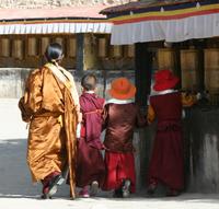 Gebetsmühlengang &ndash; &copy; Annett Müller (Eberhardt TRAVEL)