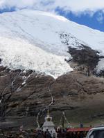 0811 Fahrt nach Gyantse -Karo La-Pass  5.020 Meter - Gletscher &ndash; &copy; Annette Weise (Eberhardt TRAVEL)