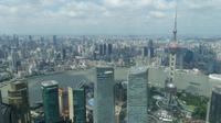 Shanghai-Pudong, Blick von der Aussichtsplattform des Jin Mao Towers