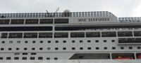 MSC SINFONIA im Hafen von Warnemünde &ndash; &copy; Ute Hofmann (Eberhardt TRAVEL)