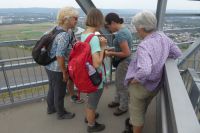 Tag 4 Saarpolygon, Halde Duhamel mit Saarpolygon, Geocaching &ndash; &copy; Gabriele Sauer (Eberhardt TRAVEL)