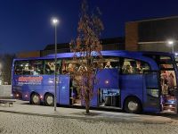 Abfahrt in Dresden