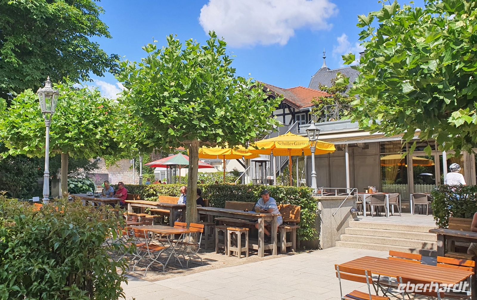 Schillergarten Dresden direkt an der Elbe - hier war schon Friedrich Schiller zu Gast &ndash; &copy; Kristin Weigel (Eberhardt TRAVEL)