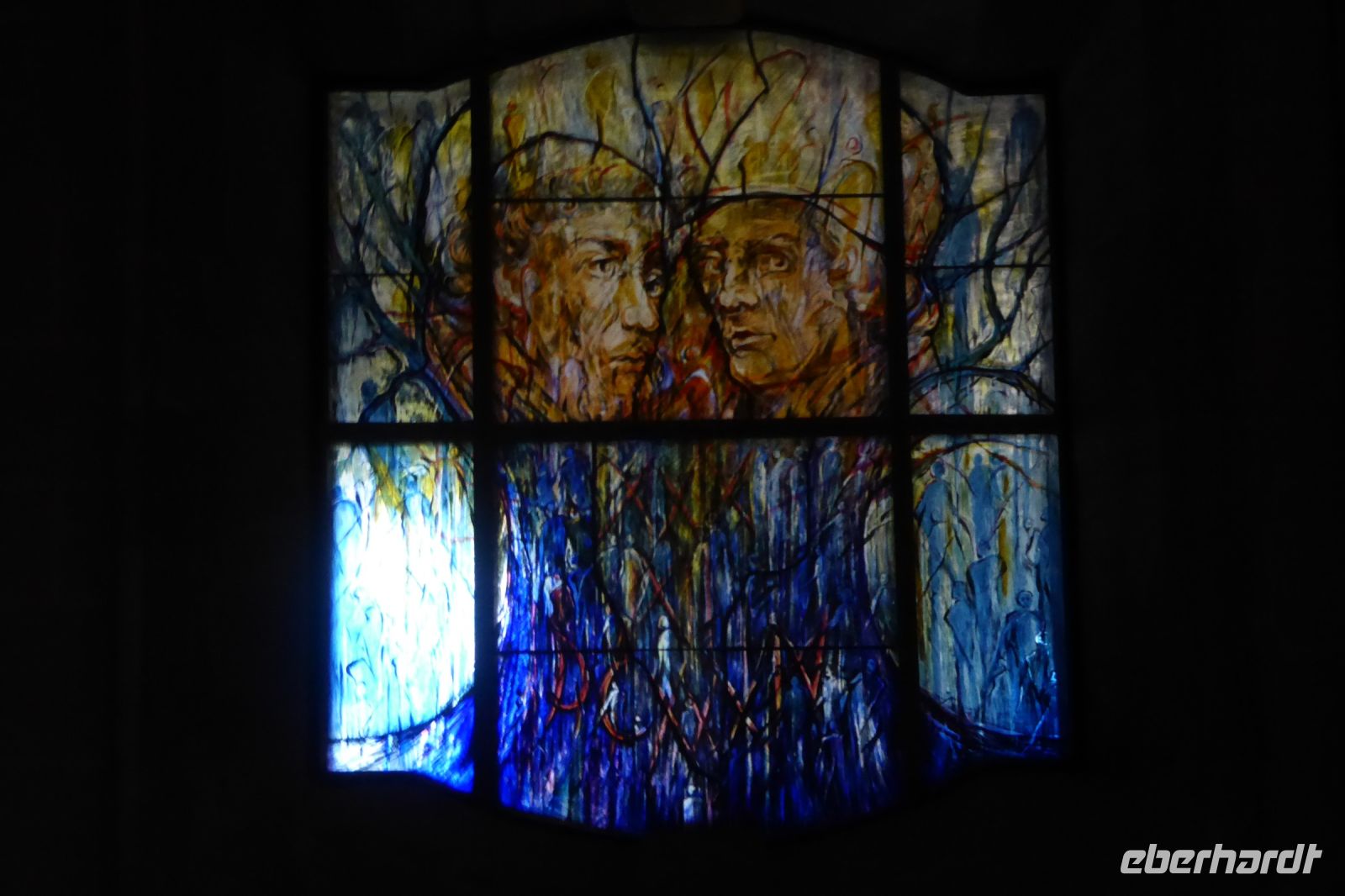 Tag 4 Abtei Tholey, Fenster von Mahbuba Maqsoodi &ndash; &copy; Gabriele Sauer (Eberhardt TRAVEL)