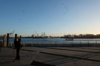 Blick zum Hafen