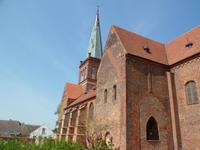 Rad Rügen 2013 , Klosterkirche in Bergen &ndash; &copy; Barbara Werrmann (Eberhardt TRAVEL)