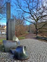 Wasserburg am Inn - Skulpturenweg - Flußzeichen &ndash; &copy; Gisela Hohlfeld (Eberhardt TRAVEL)