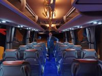 Jens hat unseren Bus in Vorbereitung auf Silvester sehr schön geschmückt ! &ndash; &copy; Gisela Gerlach (Eberhardt TRAVEL)