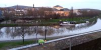 Tag 3 Abendlicher Stadtrundgang Saarbrücken Blick von der Schlossmauer