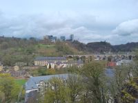 Tag 5 Stadtrundgang Luxemburg Blick auf Kirchbergplateau