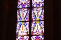 Tag 7 21.09.2024 Kloster Tholey, Fenster von Gerhard Richter, Detail &ndash; &copy; Gabriele Sauer (Eberhardt TRAVEL)