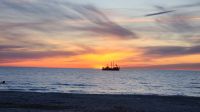 Sonnenuntergang am Strand von Dierhagen Tag 2  &ndash; &copy; Petra Hady (Eberhardt TRAVEL)