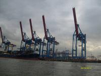 Containerbrücken am Buchardkai &ndash; &copy; Elke Reuter (Eberhardt TRAVEL)