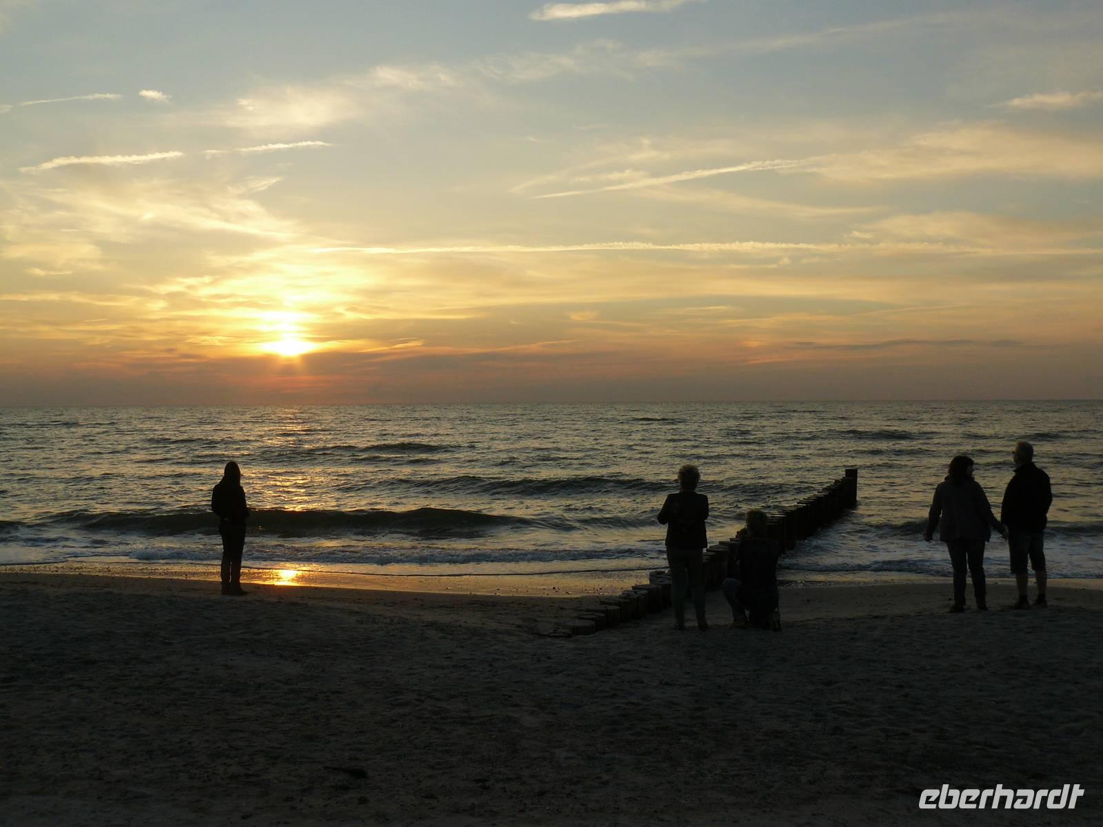 Sonneuntergang Dierhagen September 2015 &ndash; &copy; Margret van Blokland (Eberhardt TRAVEL)