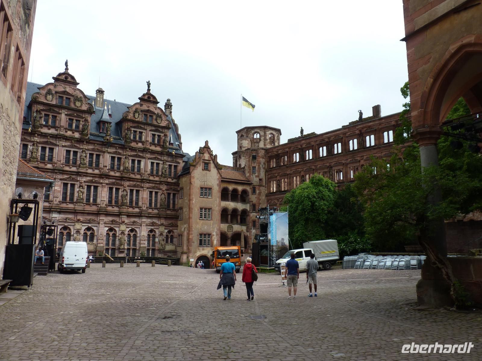 Heidelberg Schlosshof &ndash; &copy; Steffi Zimmermann (Eberhardt TRAVEL)