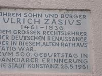 Gedenktafel am 