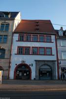 Neujahr 2017 - Spaziergang durch die Erfurter Altstadt - Anger - Haus zum Schwarzen Löwen - Die Schwedische Königin erfuhr in diesem Haus vom Tod ihres Mannes in der Schlacht von Lützen bei Leipzig &ndash; &copy; Martin Büchner (Eberhardt TRAVEL)