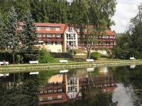 Kurpark Bad Brambach Blick zum Parkhotel