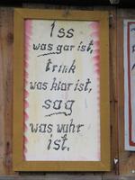... das ist wahr, waren wir uns einig