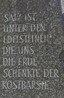 Bad Reichenhall, Spruch über das Salz &ndash; &copy; Simone Willner (Eberhardt TRAVEL)